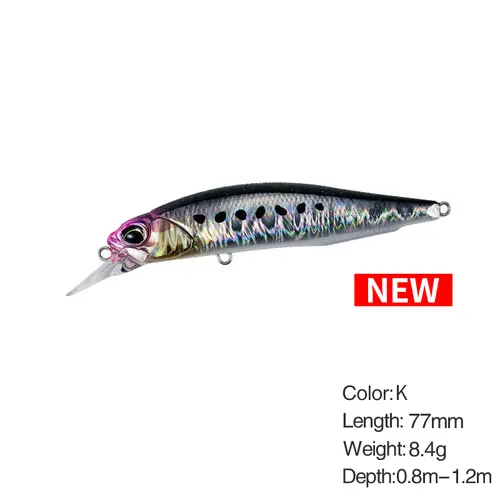2025 New 77mm / 63mm Fishing Lure Sinking Minnow Jerkbait Hard Lures Fishing Wobbler Bass Crankbait Trout Lure Cocked Mouth Bait - Image 29