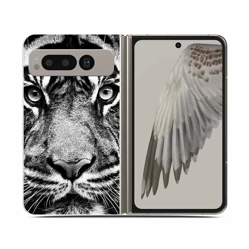 Clear Shockproof Hard Plastic Phone Case for Foldable Devices - 7.6 Protective Back Cover
