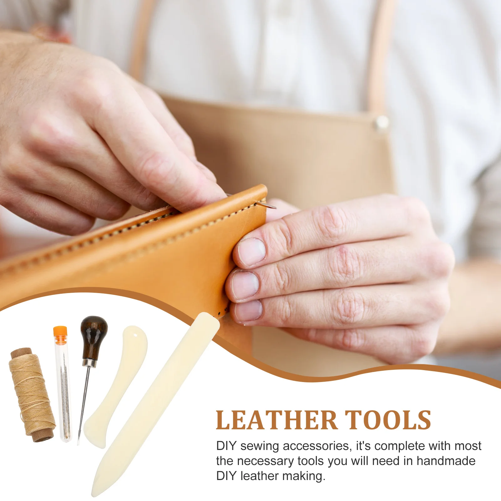 Leather Sewing Kit Leather Tools Leather Craft Tool Kit Leather Craft Tools Leather Craft Tool Book Binding Press 1 Set of Bookbinding Kit Sewing Kit DIY Bookbinding Crafts DIY Sewing Tools