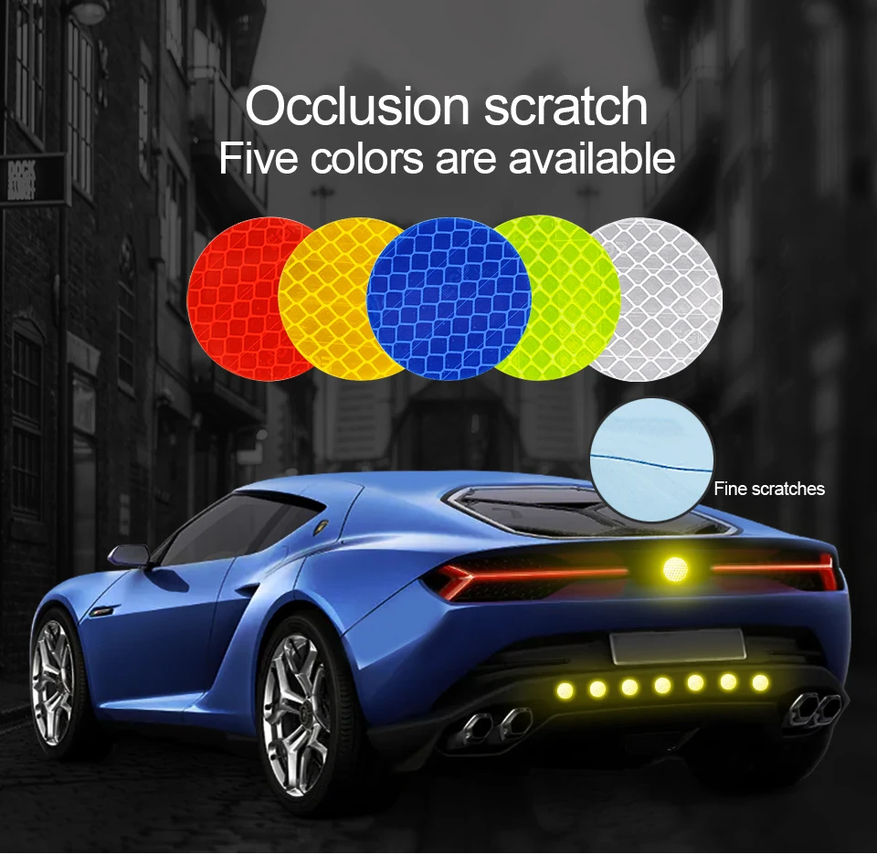 

Reflective Warning Sticker Strip Tape Secure Reflector Stickers Decals for Car Bumper Bicycle Motorcycle