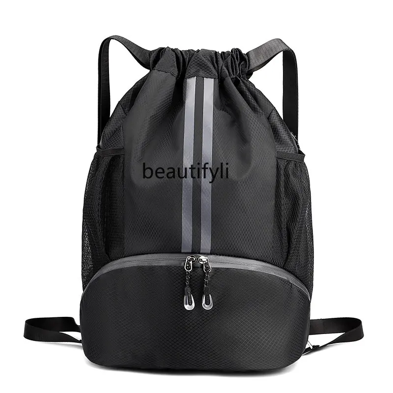

Basketball Bag Dry Wet Separation Swim Bag Drawstring Bag Drawstring Backpack