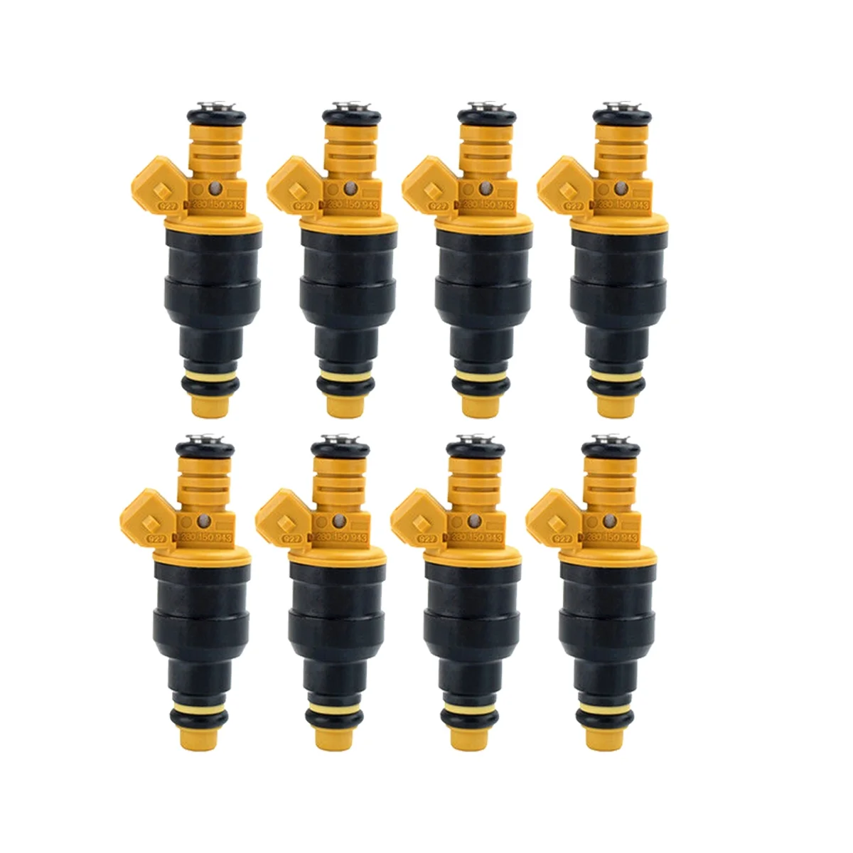 

Set of 8 Flow Matched 0280150943 Fuel Injectors for Ford 4.6 5.0 5.4 5.8 Mustang F-150 F-250 F-350 E-150 E-250