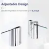 Pivot Swing Shower Door 36 in.W x 72 in.H, Frameless Shower Door with 1/4 in. Clear Tempered Glass, Single Glass Panel 4
