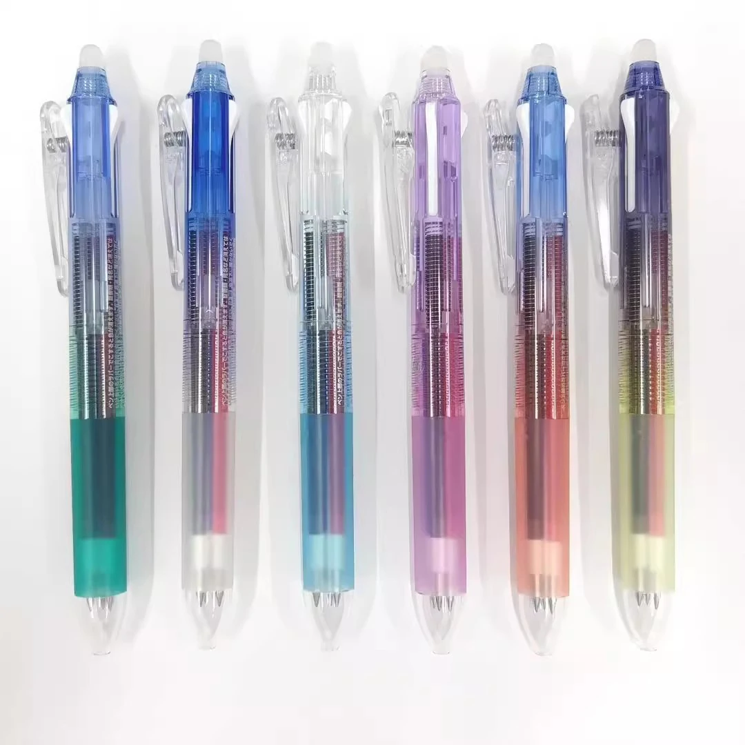 Japan PILOT Frixion Three-color Multi-function Erasable Gel Pen Push-type Limited Module Gradient Erasable Pen School Stationary