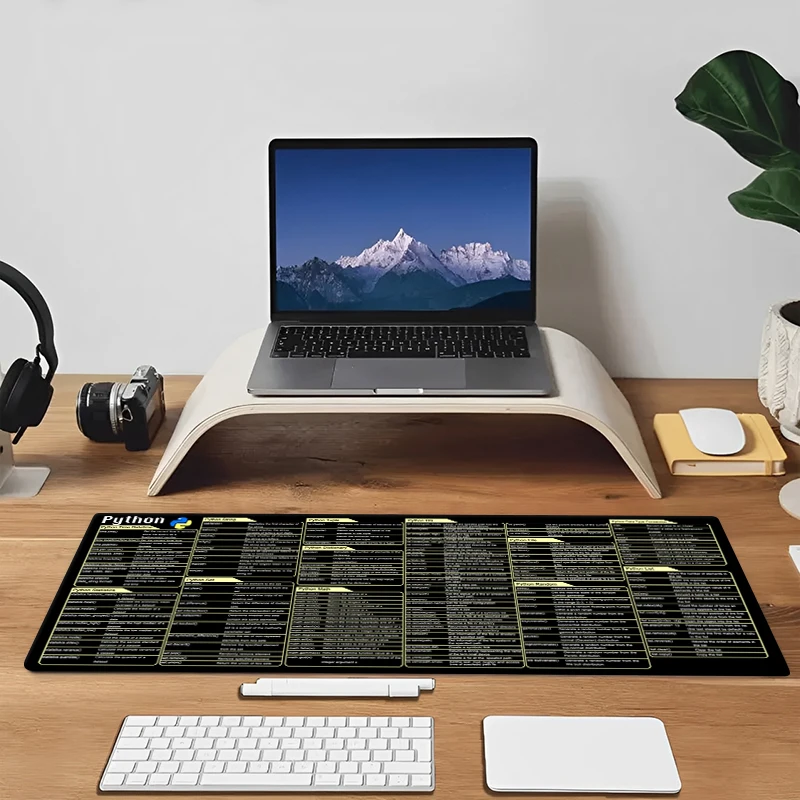 Python Programing Mouse Pad Large for Pycharm Shortcuts Cheat Sheet Keyboard Mousepad Software Web AI Engineer Desk Mat Office 5