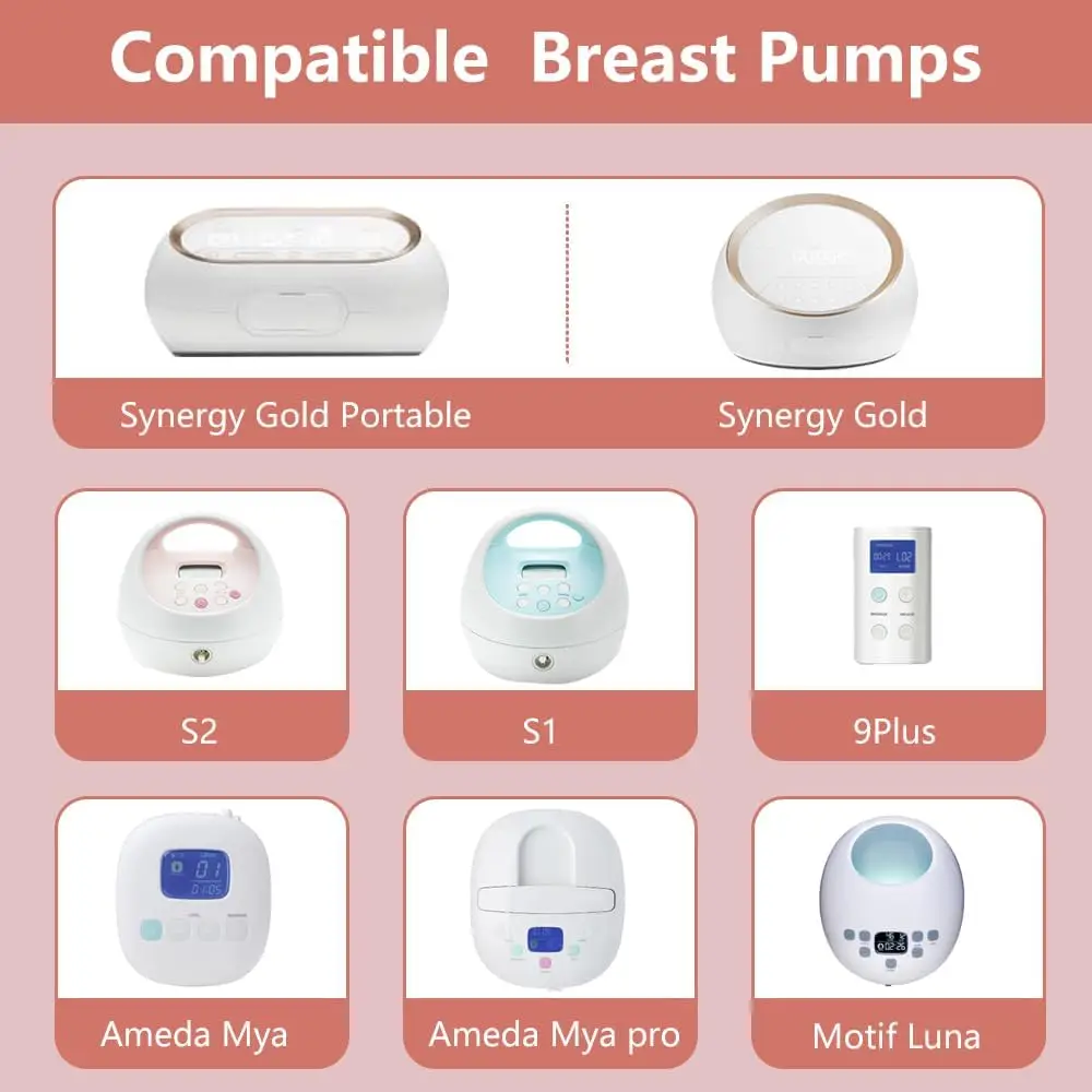 Breast Pump Parts Compatible with Spectra S1/S2/9 Plus,Spectra Replacement Pump Parts,Full Set Replacement Parts