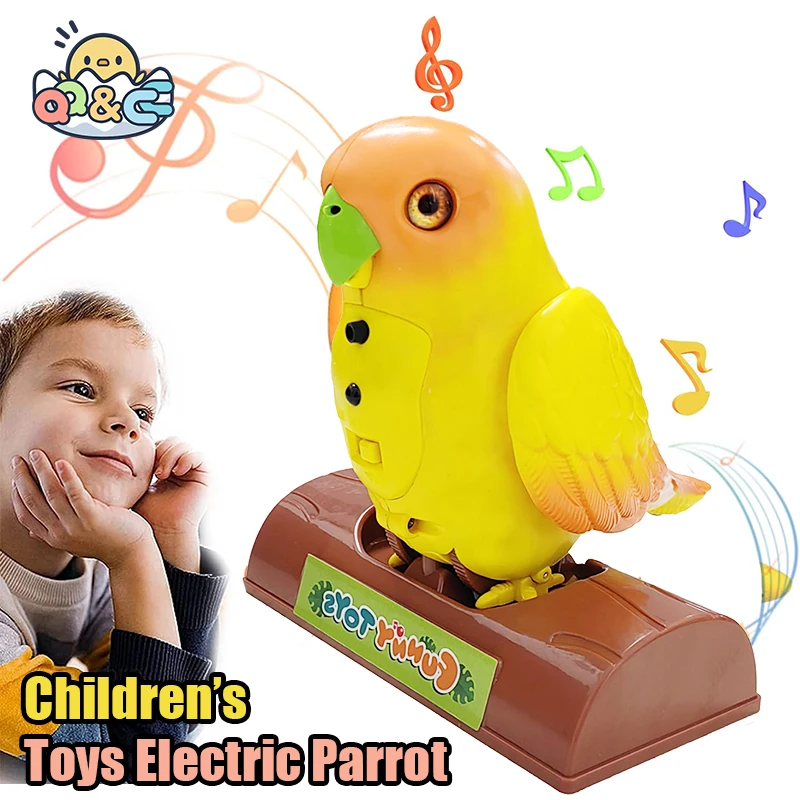 

Children's Toys Electric Parrot Talking and Singing Hand gesture sensing Funny Record Pet Educational Toys for Baby Gifts