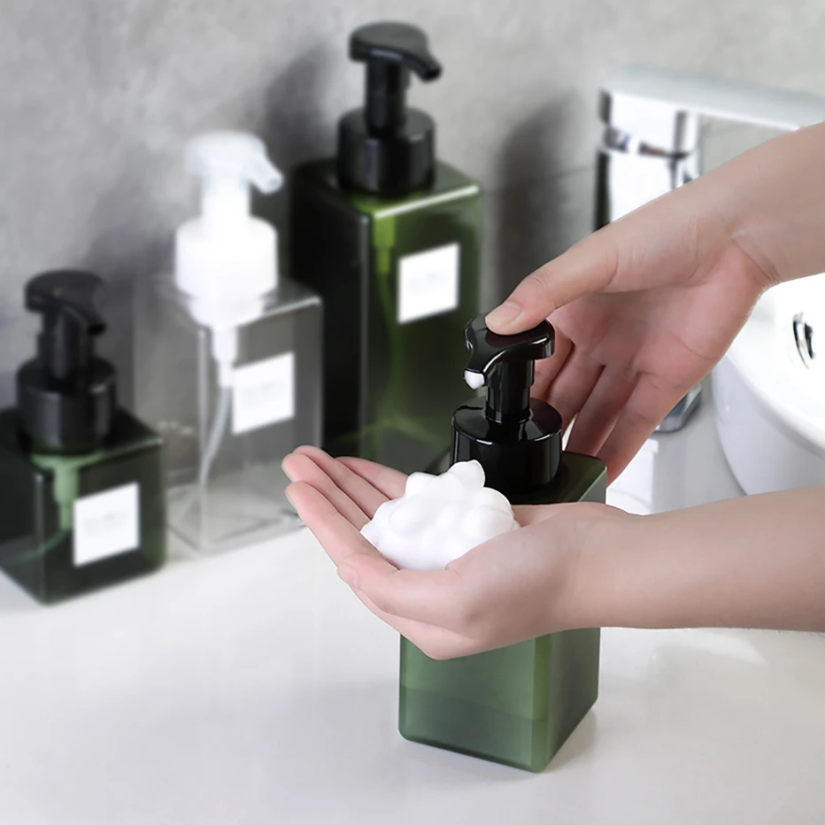 fluctueren Er is een trend Hub Lege Schuimende Zeepdispenser Badkamer Handdesinfecterend Shampoo Body Wash  Lotion Hervulbare Pomp Fles Maken Schuim Container|Draagbare Zeepdispensers|  - AliExpress