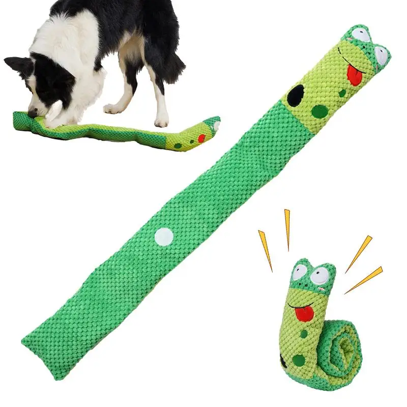 

Dog Snail Toys Snuffle Treat Dispensing Plush Enrichment Chew Teething Toy Dog Squeaky Crinkle Chew Plush Snuffle Toys