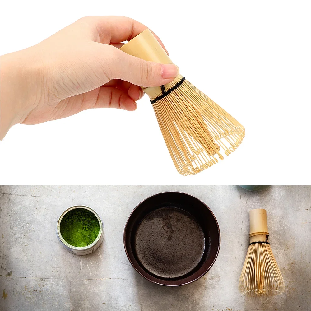 Japanese Bamboo Tea Whisk Set - فرشاة خفق شاي ماتش...