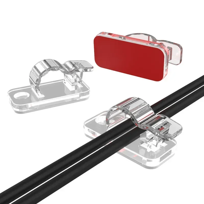 50 Kabelclips Selbstklebend – Kleine Kabelhalter Für Auto, Büro & Zuhause, Einfach Zu Montieren (Weiß, 13 X 10 Mm)