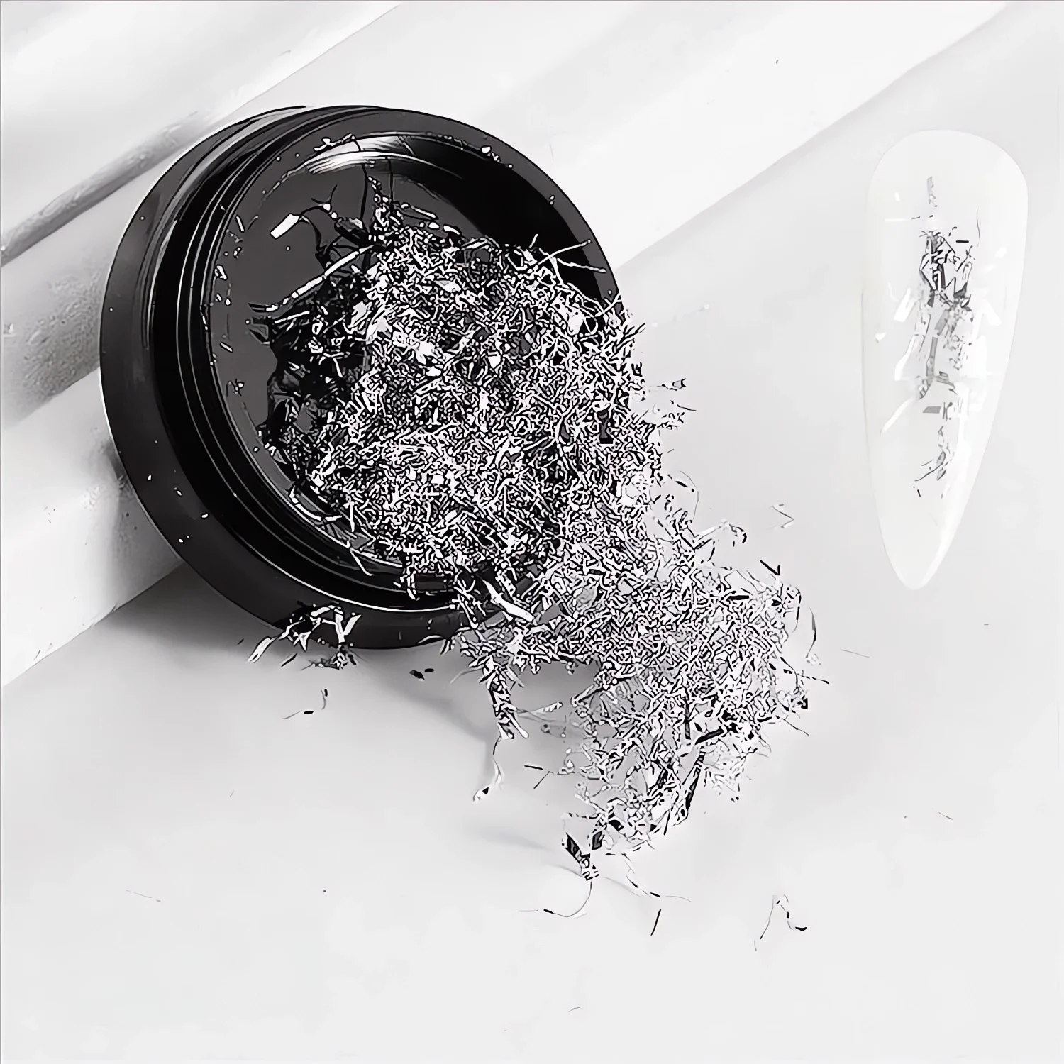 Glitter Nail Art Foil Paper Makeup Jewelry Irregular Shiny Foil Leaf Gold Flakes Nails DIY Stickers Manicure Decorations