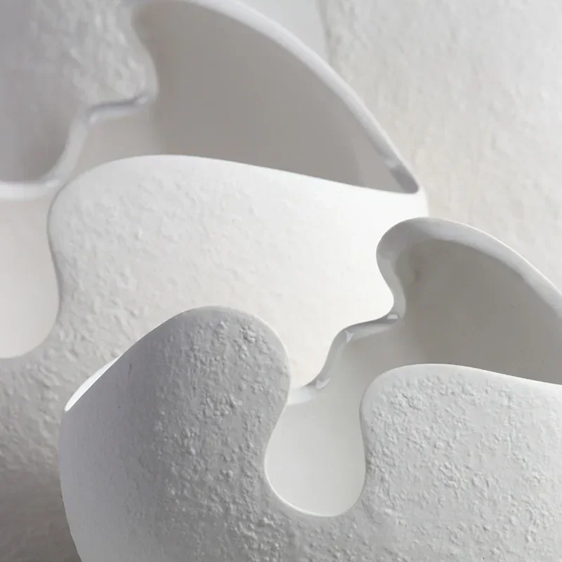 Ceramic Vases for Flowers Home Decoration Nordic Creative Modern White Eggshell Shape Household Natural Enjoy Slow Living 5