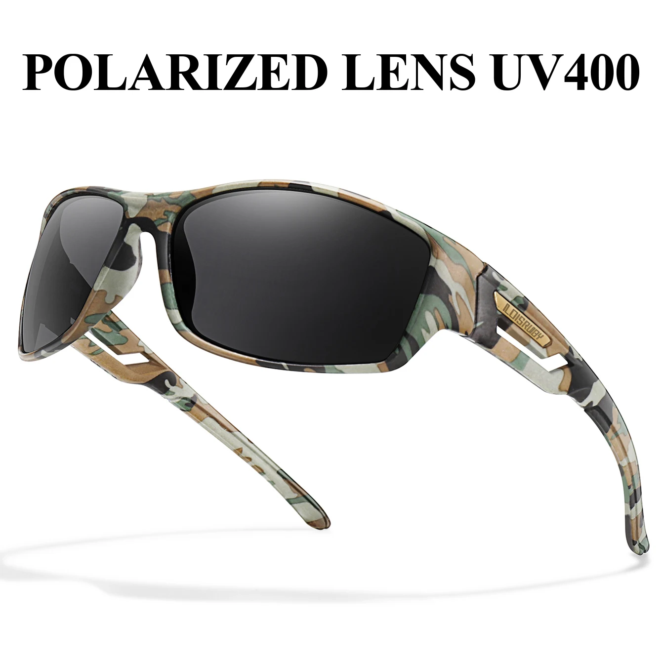 Camo Sunglasses UV400 Polarized For Cycling Running