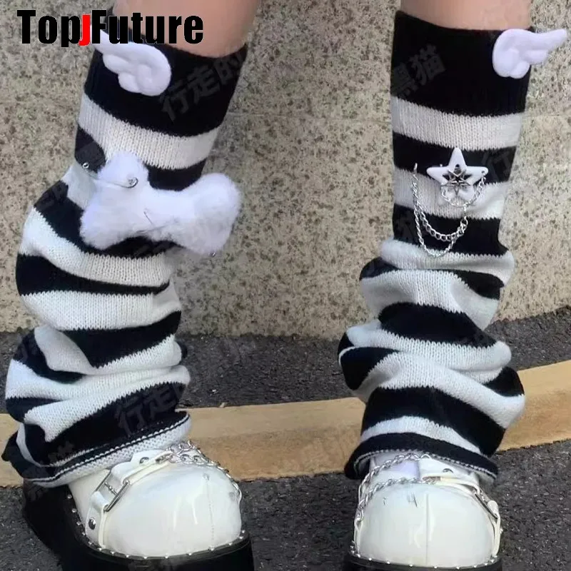 Produktbild von Stulpen Damen, 2 Paar Strick Beinstulpen Winter, Leg Warmers Für
