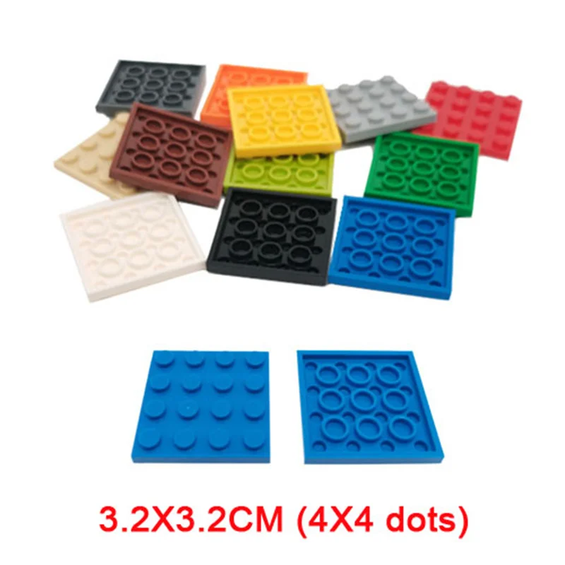 wooden stacking blocks Double-sided Base Plates Plastic Small Bricks Baseplates Compatible classic dimensions Building Blocks Construction Toys 32*32 wood blocks for crafts Blocks