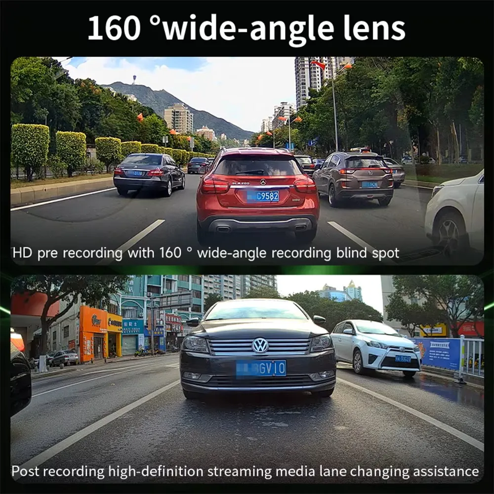 JIUYIN Motorcycle Dash Cam - Dual 1080P Action Camera with WiFi Smart Connect, Waterproof Front & Rearview Recording