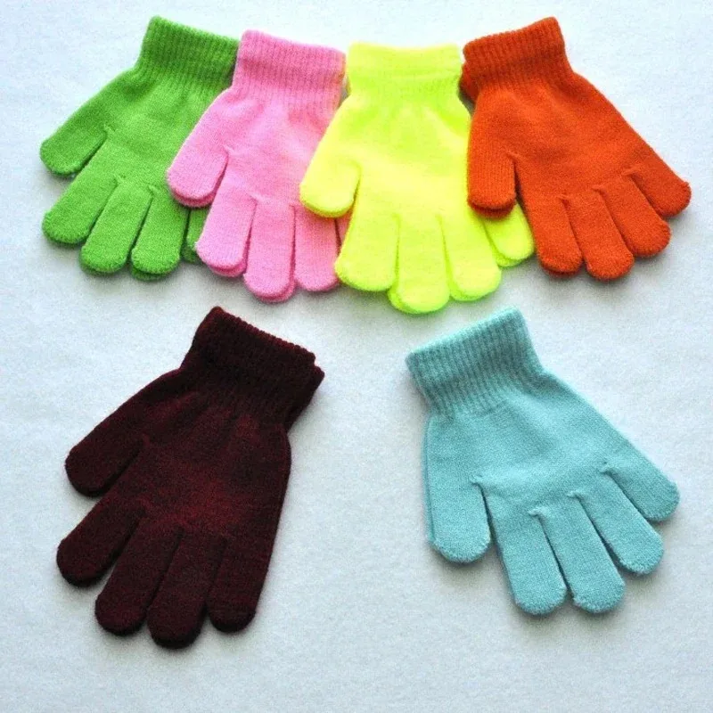 For 6-10 Years Old Kids Boys Girls Winter Cold and Warm Gloves Children Gloves 3