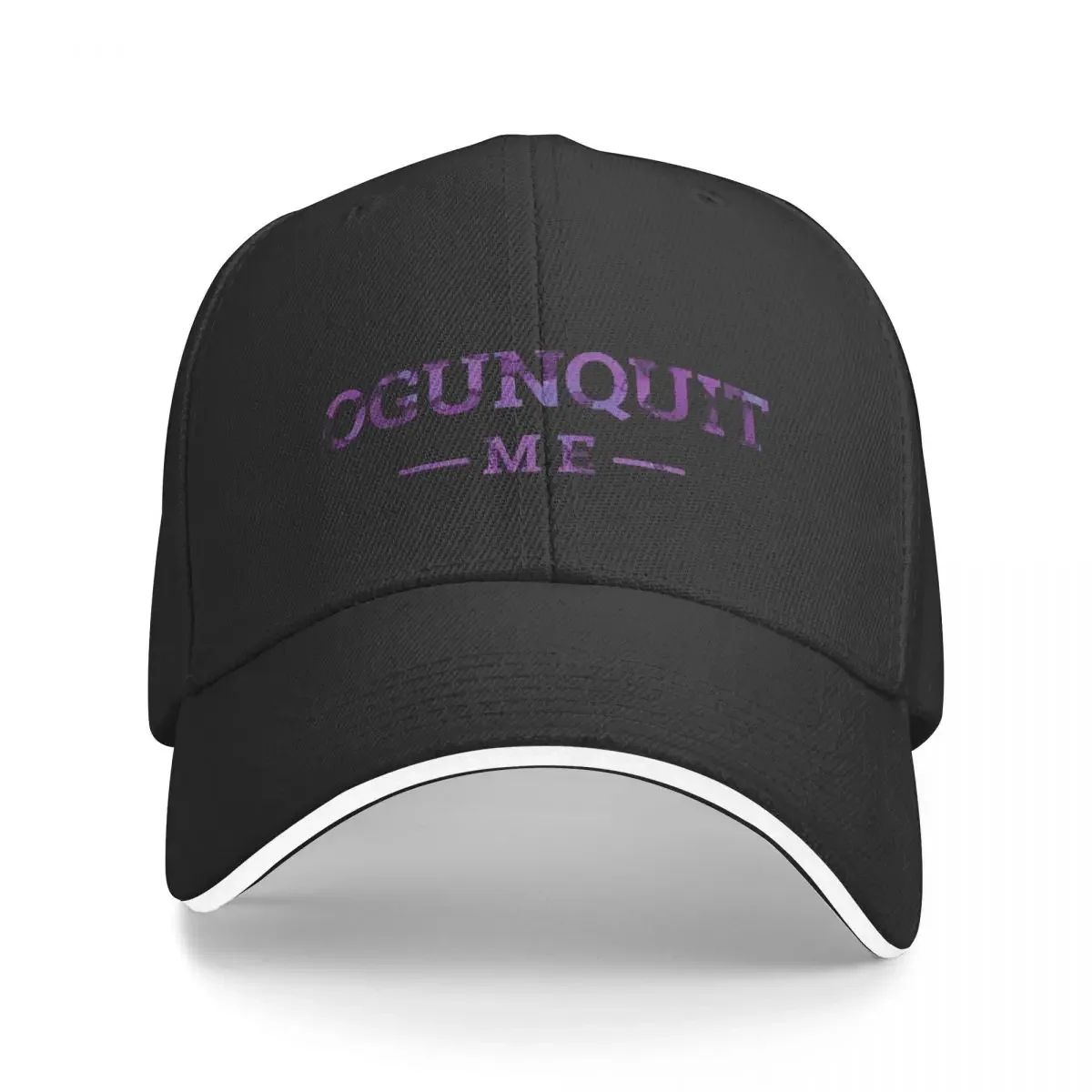 

Ogunquit, ME Alcohol Ink Baseball Cap dad hat Luxury Brand Trucker Hat Wild Ball Hat Women's Hats For The Sun Men's