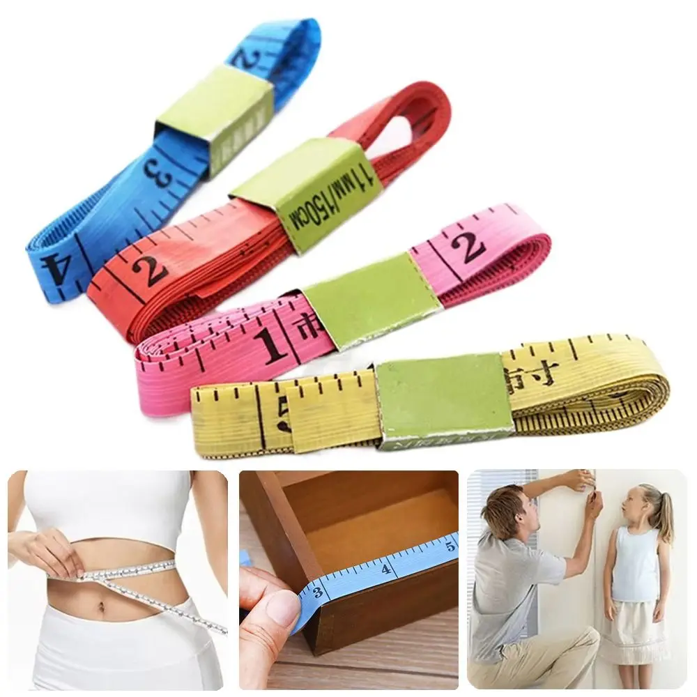 내구성이 뛰어난 60인치 소프트 줄자, 이중 눈금 미니 의류 재단자, 평자
