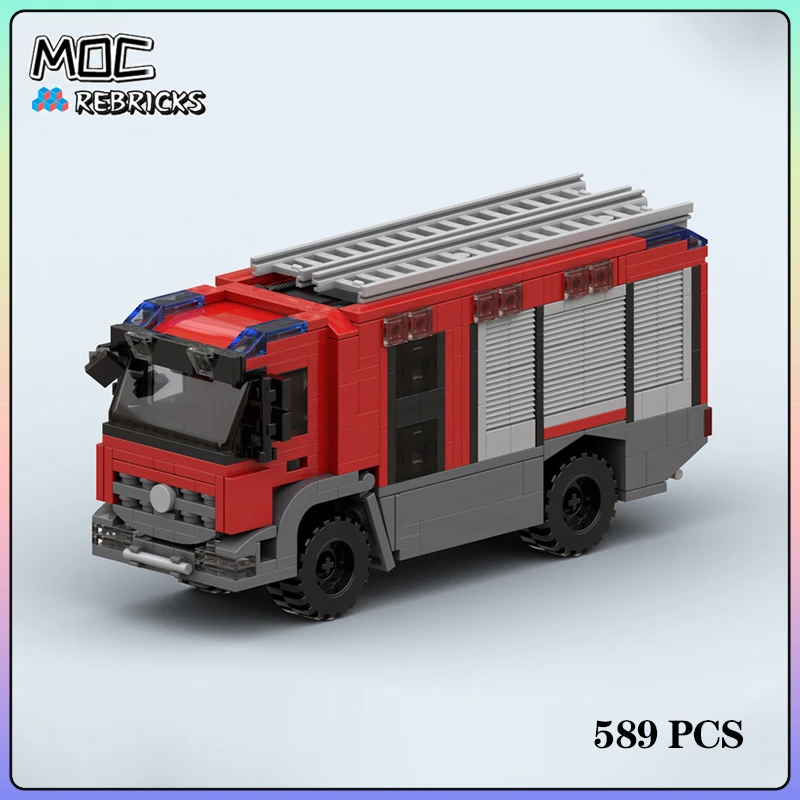 

Конструктор MOC Fire Engine серии City, 4x4, 589 деталей