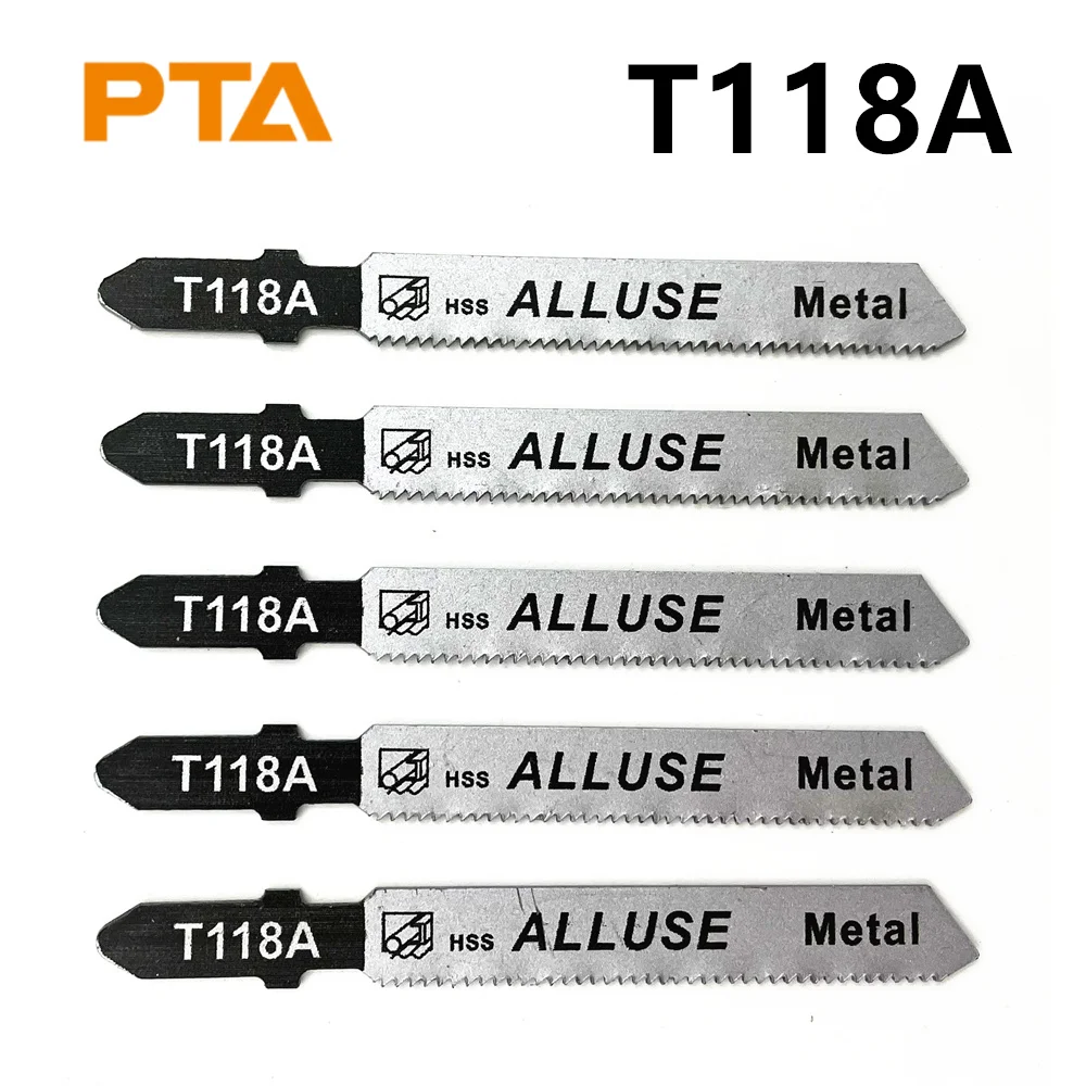 

5Pcs/set T118A T-Shank Type Saw Blade HSS Jig Saw Blade Set Thin Sheet Metals For Cutting Tool
