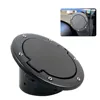 Black Aluminum Fuel Filler Door Locking Gas Tank Cap Cover for 2007-2018 Jeep Wrangler JK JKU & Unlimited Accessories 5