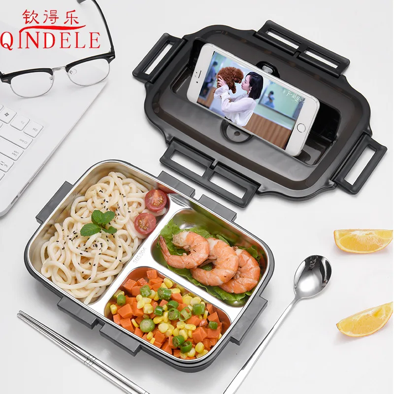 304canteenlunchboxstainlesssteelsiliconesealedlunchboxstudent