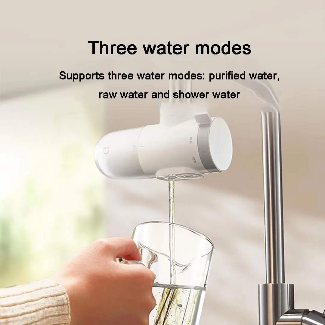 Mijia Water Faucet Purifiers 2nd Gen 5-fold Rust Removal of Activated Carbon Filtration Device for Kitchen Faucet Water Filter