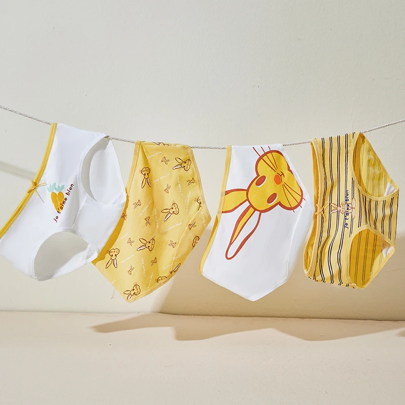 5Pcs/Set Women's Cotton Panties Cute Print Underwear Soft Girls