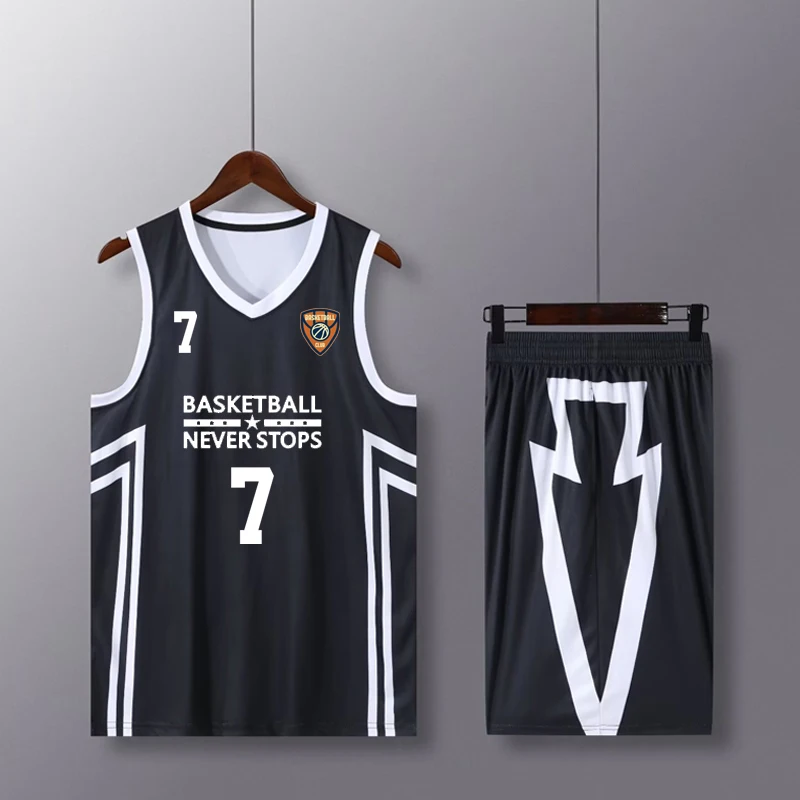 Men Basketball Jersey Professional Match Suit Custom Quick Dry Sportswear Breathable Basketball Training Uniform Sets Plus Size