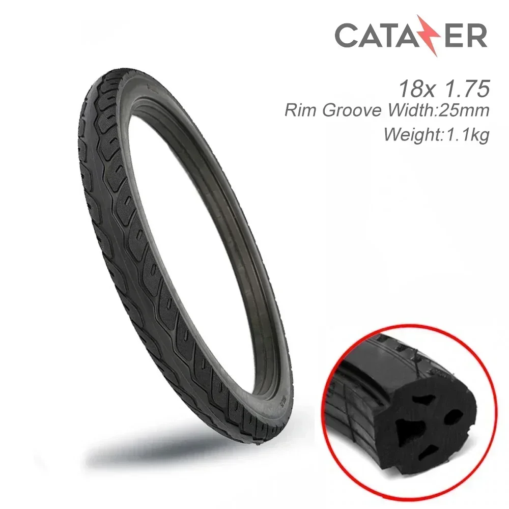 

18 Inch 18x1.75/2.125 Electric Bike Scooter Solid Tire Bicycle Non Inflation Tire Bike Cycling Tubeless Tyre