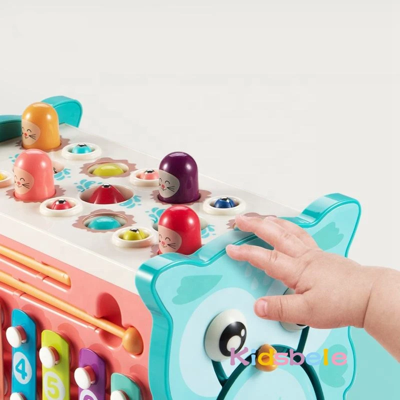 Hammering Toys Montessori 8 in 1 Fishing Games Fine Motor Skill Toddler Activities Baby Early Learning Educational Toy 3
