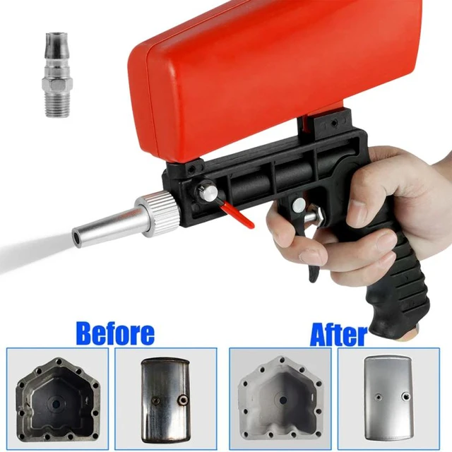 PS-11R 450ml Handheld Pneumatic Sandblaster Mini Aerodynamic Spray Gun with  Nozzles Anti-rust Sand Blasting Power Tools Kit - AliExpress