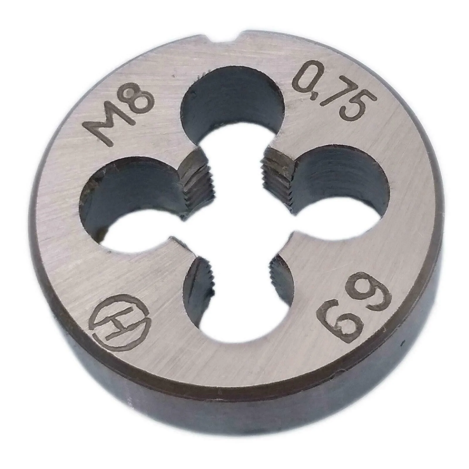 탭 앤 다이 세트 HSS M8x0.75mm 테이퍼 및 플러그탭 & M8 X 0.75mm 다이 미터법 나사 오른손잡이용 HSS 나사탭 드릴 비트 세트 수공구