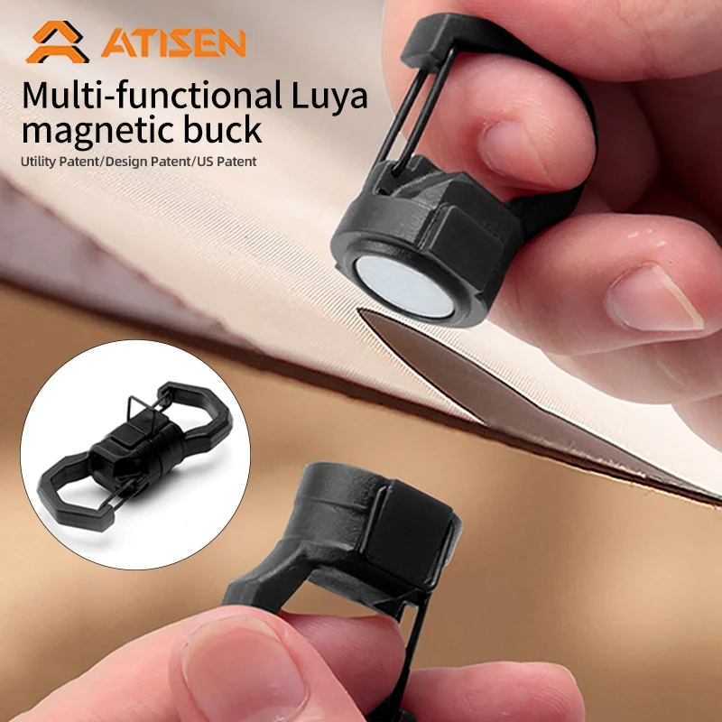 Boucle magnétique de pêche multifonction pour hameçons et outils de montagne