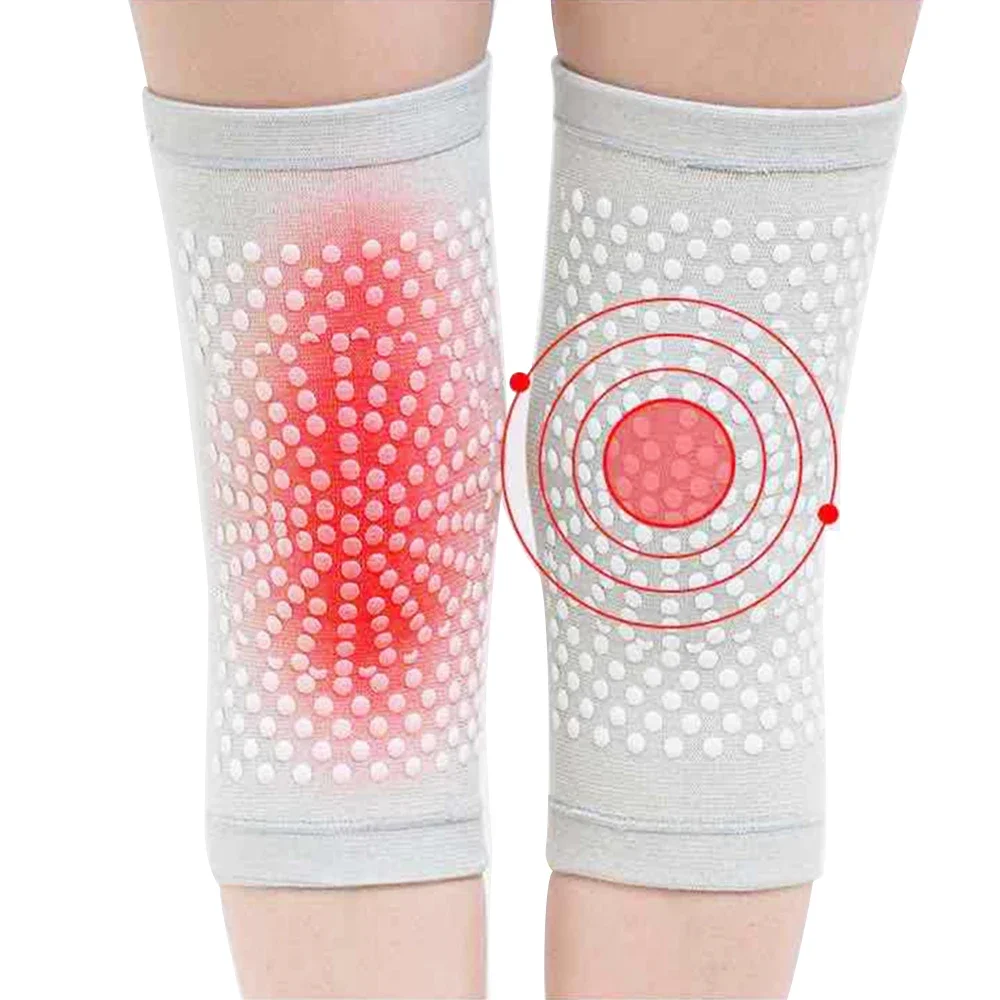 New Self Heating Knee Braces Sleeve Tourmaline Knee Support Far Infrared Keep Warm Pads 2PCS knee support,knee support sleeve,knee brace,knee wraps