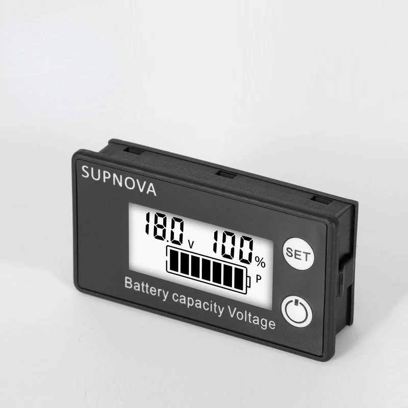 

DC Battery Voltmeter DC 8V-100V Capacity Indicator Power Meter Lithium LiFePO4 lead-acid cell 12V 24V 48V for 6133A LCD Battery