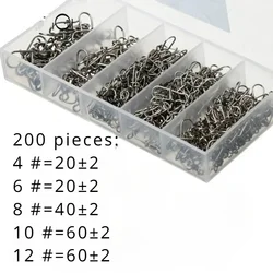 Delysia King Premium Fishing Connector Gear Set - 50/100/200 Piece Kit (200pcs)