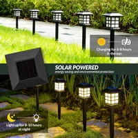 2 Pack Solar Pathway Light Outdoor Solar Lamp Waterproof Landscape Lighting for Garden Yard Patio Walkway Driveway Camping Decor 5