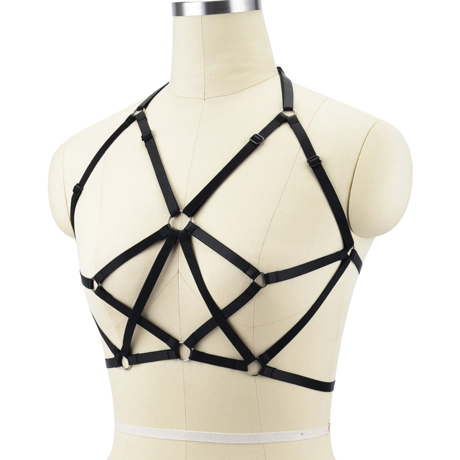 Sexy Fashionable Elastic Strap Hollow out Wire Bra Attractive Underwear Bandage Design for Special Occasions And Intimacy