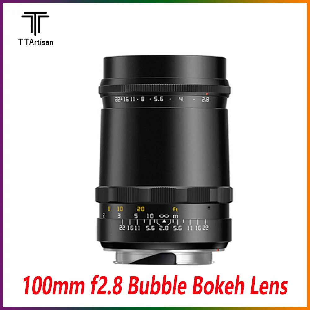 

TTArtisan 100 мм f2.8 Bubble Bokeh полный объектив камеры для Leica M-Mount M240 M3 M6 M7 M8 M9 M10
