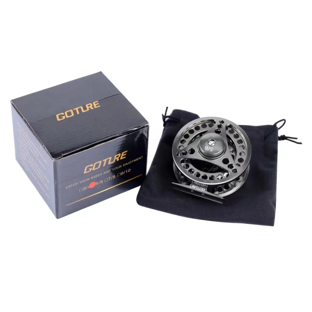 Goture 3/4 5/6 7/8 9/10 WT Fly Fishing Reels CNC-machined Large Arbor Fly  Reel 2+1BB 1:1 For Trout Fishing Accessories