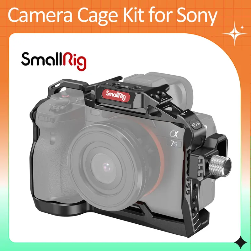 

Стандартный штатив SmallRig для камеры Sony A7S3 Alpha 7S III с кабелем HDMI направляющими NATO, креплением на Холодный башмак, набор «сделай сам» 3180