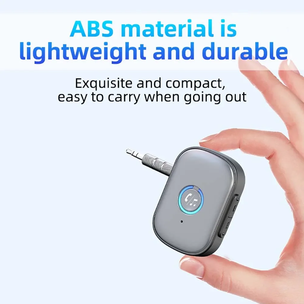 Bluetooth 5.3 Adapter 3.5mm AUX Bluetooth Audio Receiver Wireless Music Audio Adapter for Car Headset Speaker Receiver bluetooth adapter bluetooth audio receiver bluetooth transceiver adapter audio adapter bluetooth aux adaptor