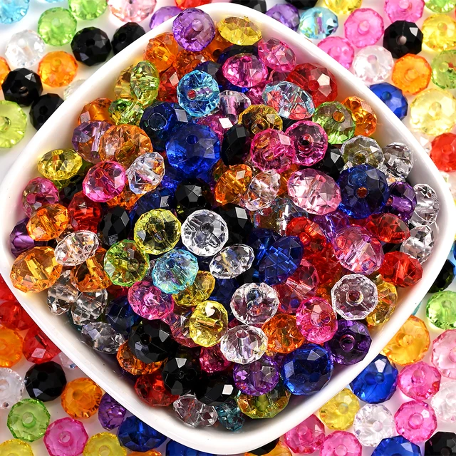 Faceted Jewelry Diy Acrylic Beads  Jewellery Making Beads Acrylic - New  6/8/10mm - Aliexpress