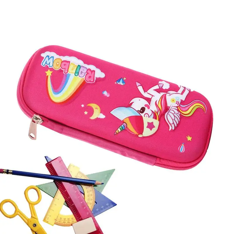 

Милый пенал для карандашей для маленькой девочки, 3D органайзер для карандашей, высокая красота, искусственный пенал, большая емкость, мягкая коробка для ручек, держатель