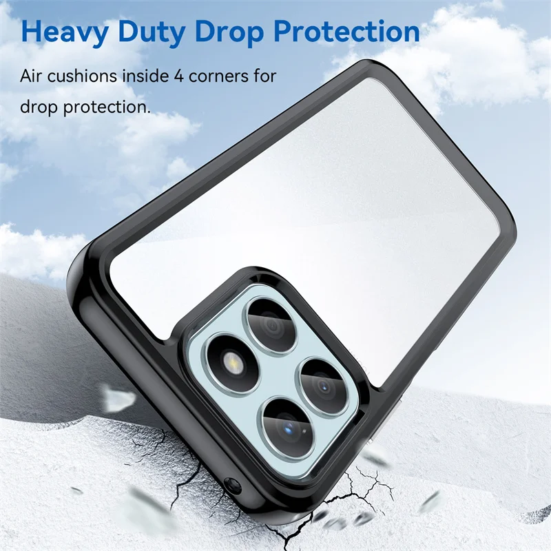 Transparent Colorful TPU Protective Phone Case Cover