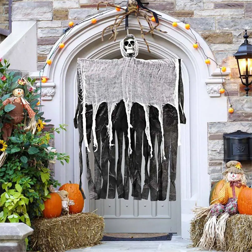 

Halloween Horror Skull Hanging Decorations Ghost Outdoor Haunted House Scary Pendant Props Halloween Party Decorations Supplies