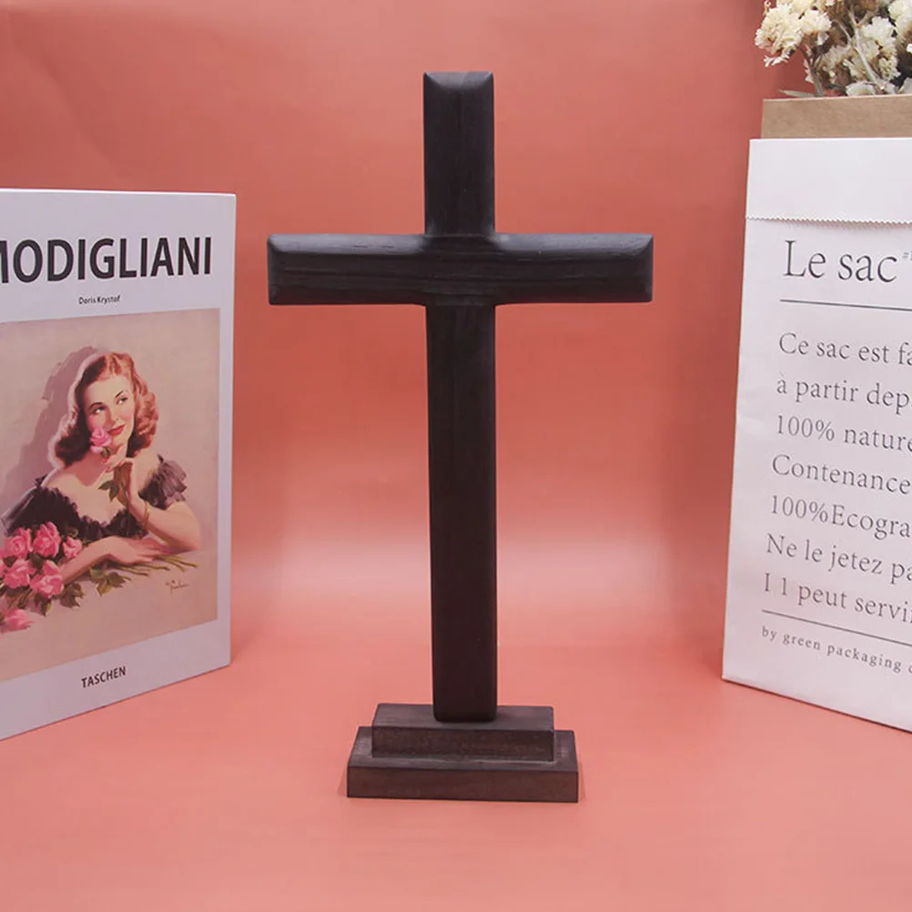 

Wood Cross Pendant Wood Standing Christian Cross Crucifix Table Altar Easter Wall Sculpture Catholic Decor Christian
